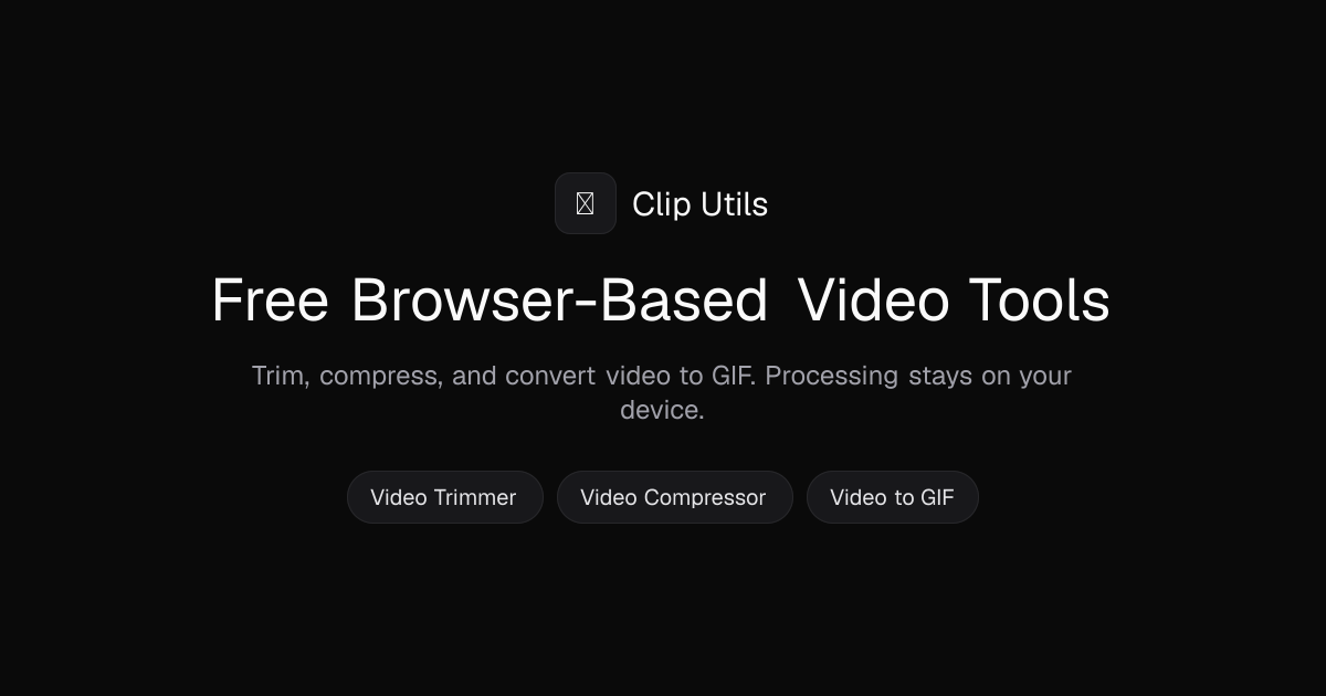 Cliputils social preview